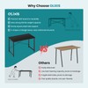OLIXIS 32 Inch Home Office Desk, Small Computer Work Table