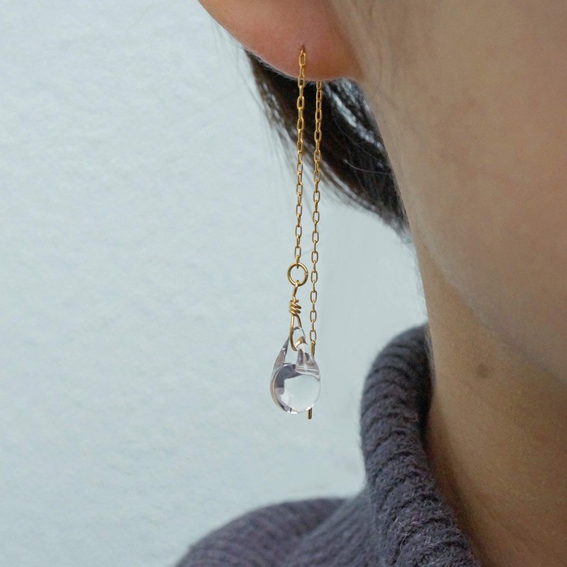 HARIO Lampwork Factory Earrings Tears