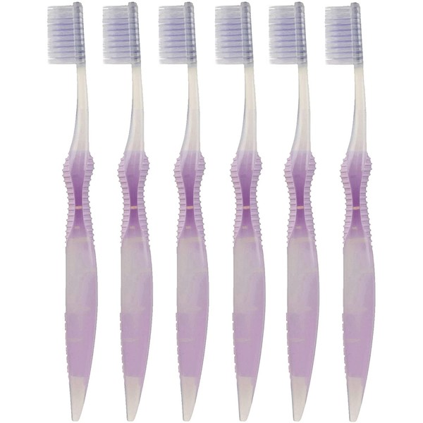 Sofresh Flossing Toothbrush - Adult Size | Your Choice of Color | (6, Purple)