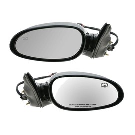 HHYOGLLY Power Heated Mirrors Left Right Pair Set for Buick for Century Special Edition 2005 for Regal 25th Anniversary Edition 1998 & GSE/LSE 2000 (1) Driver Side Mirror Plastic 5pc Smooth