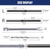 RiaYer 100-Pack Black Cable Railing Kits, 1/8" Swage Lag Screws