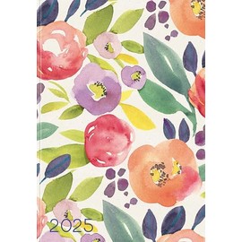 Lady-Timer Flora 2026: Buchkalender - Terminplaner. 1 Woche 4 Seiten. Format: 10,5 x 14,8 cm
