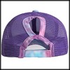 White Fang CA637 Women's Mesh Cap, Marble Pattern, Hat, Sports,