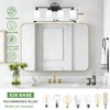 SOTTAE 4-Light Bathroom Vanity Lights, Modern Vanity Lighting with Milky