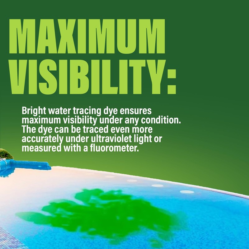 Green Water Tracing & Leak Detection Flourescent Dye - 1