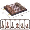 Magnetic Travel Chess Set, Folding Wooden Chess Board with Acrylic