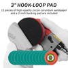 Pneumatic random orbital sander 3-inch light weight palm sander 3/32"