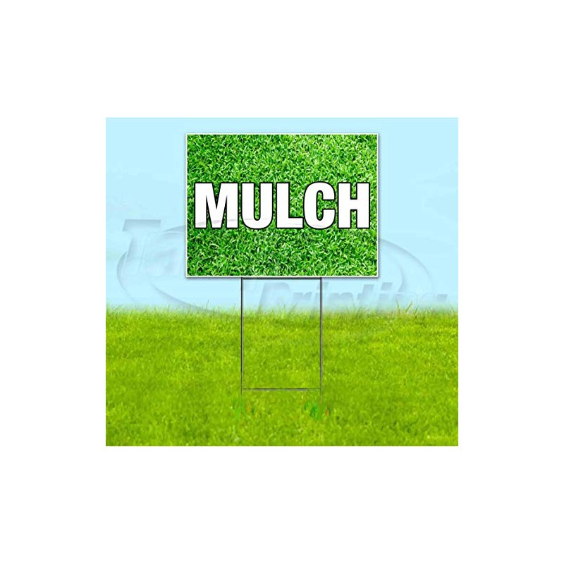 Mulch (18" X 24") Yard Sign, Quantity Discounts, Multi-Packs, Includes