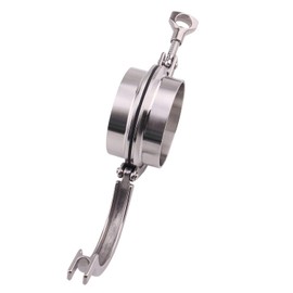 DERNORD Stainless Steel Tri-clamp (Tri-clover Clamp) + 2 Pcs SUS304 Sanitary Pipe Weld Ferrule + FKM Gasket (3 Inch)
