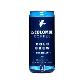 La Colombe Brazilian Cold Brew - 9 Fl. Oz. 12 Pack - 100% Arabica, Single-Origin, Cold Pressed Espresso Coffee, 15 Calories, Double-Filtered, Bold & Rich Coffee, 120mg Natural Caffeine
