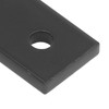10PCS Flat Tie Plate Aluminum Alloy 2 Holes Rustproof Anti