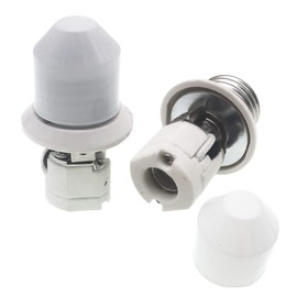 E26 to E11 Light Socket Adapter,Porcelain Standard Medium E26/E27 Screw Socket to Mini Candelabra E11 Socket Lamp Adapter Converter Reducer (2-Pack,E26-E11)