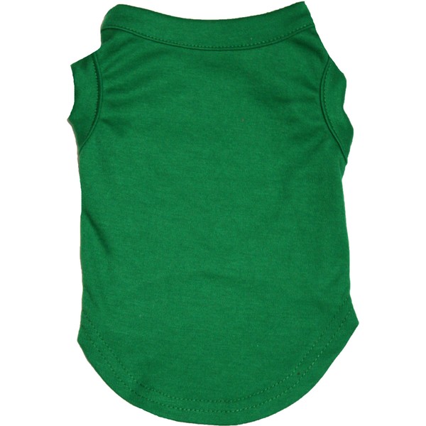 Petitebella Plain Single Color Puppy Dog Shirt (Kelly Green, X-Large)