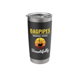 Bagpipe Player Musical Instrument Bagpiper Scottish Heritage Stainless Steel Insulated Tumbler