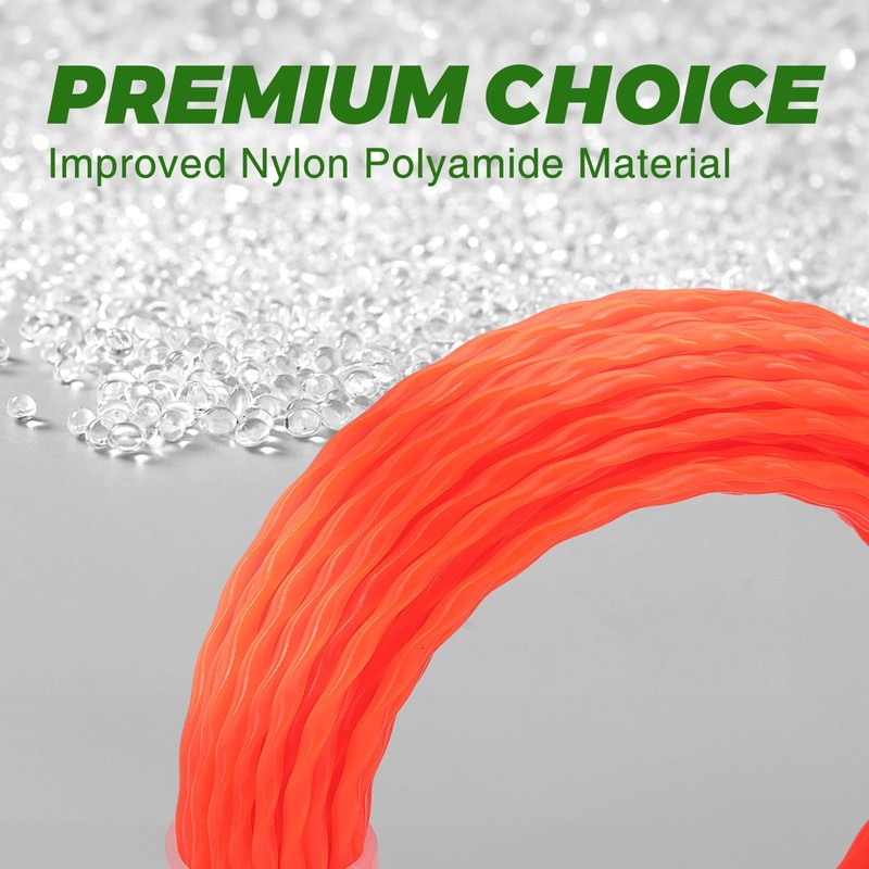 Dalom .095" 1/2 lb Trimmer Line Round Twist,Weed Eater String