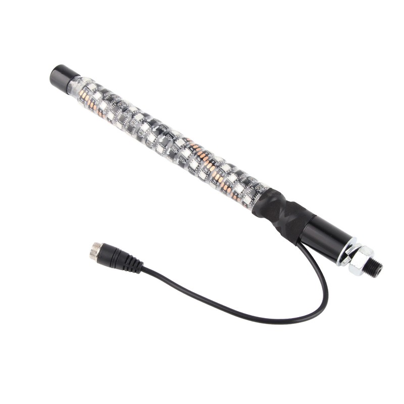 1ft LED Whip Lights 12‑24V 20 Colors IP67 Waterproof Overload