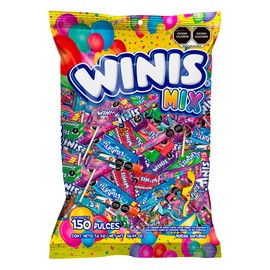 Winis Mix Variety of Mexican Chewy Candies | Bulk Taffy Candy Mix - 3.6 lbs - 150 Individually Wrapped Party | Taffy, Gifts, Holiday, Parties, Concessions, Pantry, Non-Melting, Party