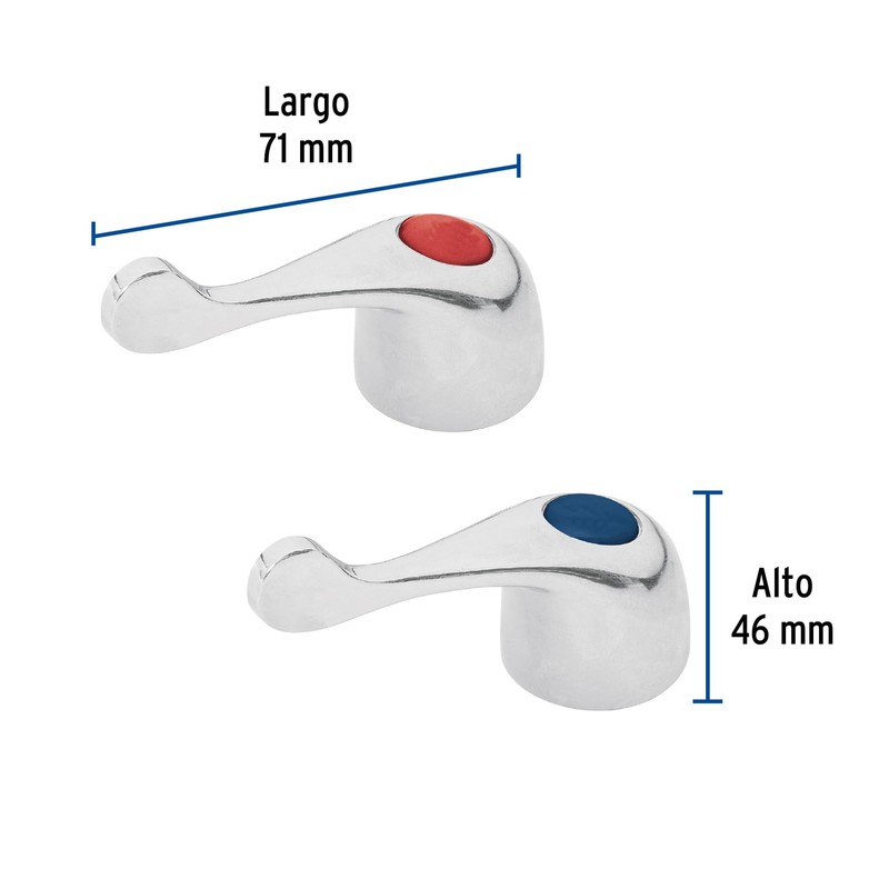 Foset Basic MM-700, Juego 2 manerales, lavabo, palanca