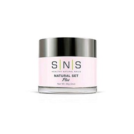 SNS Nail System 2oz Natural Set Dipping Powder, SNS Dipping Powder Starter Kit Pink and White Dipping Powder