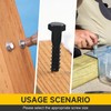 Mywish 20Sets 1/4" x 2-1/2" Lag Bolts, Stainless Steel Heavy