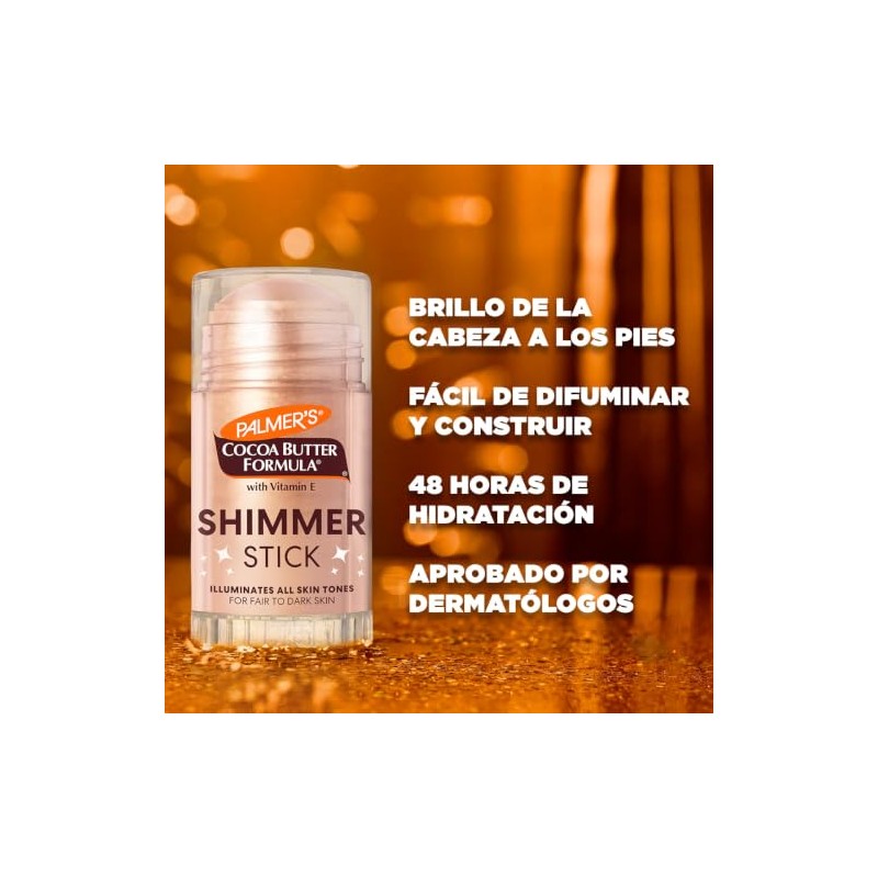 Palmers Cocoa Butter Formula Shimmer Stick con Vitamina E, Bálsamo