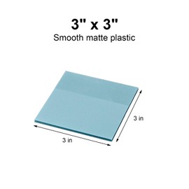 Transparent Sticky Notes,6 Pack 3x3 in, Clear ，Self-Adhesive Waterproof Translucent, Clear Notes, for Bible Sticky Notes, School, Office (Pastel 6 Colors, 3 * 3 Inch)