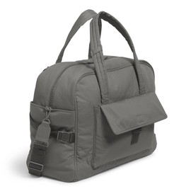 Vera Bradley Women's Cotton Utility Travel Bag, Galaxy Gray - Recycled Cotton, One Size