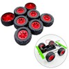 8PCS Toy Car Wheel Toy Car Rubber Tire Wheel with