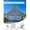 Garage Door Lock T-Handle Locks Latch Replacement Parts with 4