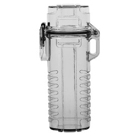 TOVINANNA Waterproof Lighter Case Cover for Regular Lighters Sleeve Outdoor Emergency Survival Seal Lighter Protective Holder Black