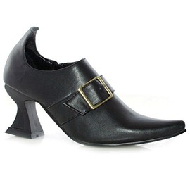 Ellie Shoes Girl's 251-Hazel Heels - Witch Pilgram Costume Shoes, Black, X-Small