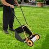 Lawn Mower, 14 in Wheeled Lawn Mowers Hand Push Lawnmower