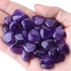 YATOJUZI 20PCS Amethyst Heart Healing Crystals Natural Amethyst Crystal Set
