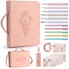 19PCS Bible Cover for Women PU Leather Bible Cases Bible