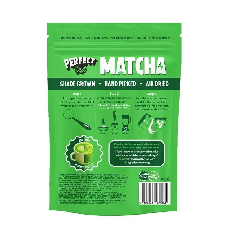 Perfect Ted Matcha Powder | 100g | Ceremonial Grade |