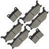 Caltric Front Rear Brake Pads for Yamaha V-Star 1100 Classic