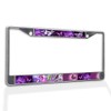 Fastasticdeals Metal Insert License Plate Frame Color Butterflies Flying Weatherproof