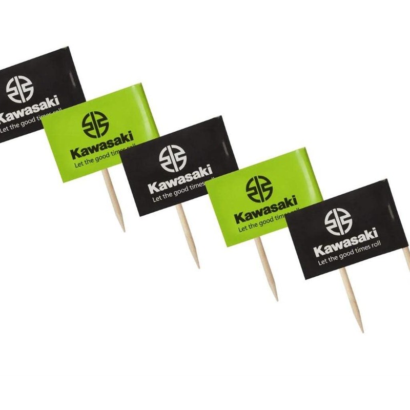 Kawasaki Cocktail Flags Pack of 100