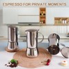 Uncoated 2 Cup Moka Pot 304 Thickened Stainless Steel Coffee