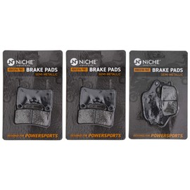 NICHE Brake Pad Set for Honda CBR1000RR CBR600RR 43105-MW0-425 06455-MEL-013 Front Rear Semi-Metallic
