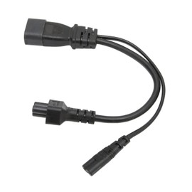 Dpofirs C14 to C5 C7 Power Cord, IEC 320 C14 Male to C5 C7 Female Power Cord Extension Cord for Desk Lamps, Speakers, Monitors, Printers, Cameras, Scanners