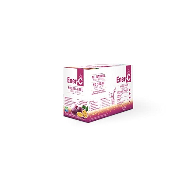 Ener-C Sugar Free Passion Fruit Multivitamin Drink Mix, 1000mg Vitamin