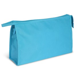 Large Waterproof Textile Toiletry Bag Cosmetic Bag for Travel - Toiletry Bag Organize, lightblue, Toiletry bag