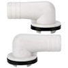 Hztyyier Right Angle Drain Hose Connector for Air Conditioning with
