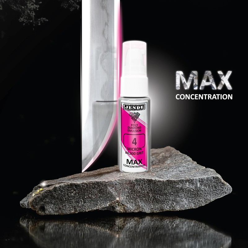Jende 4 Micron Max Poly Diamond Stropping Emulsion 20ml-Higher Diamond