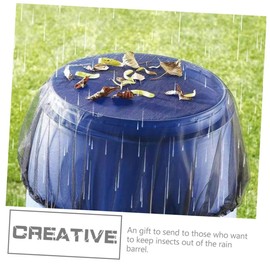 FUNOMOCYA 2pcs Rain Barrel Grille Mesh Cover Water Barrel Protective Cover for Camping
