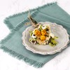 Dololoo Handmade Cloth Napkins with Fringe,18 x 18 Inches Cotton