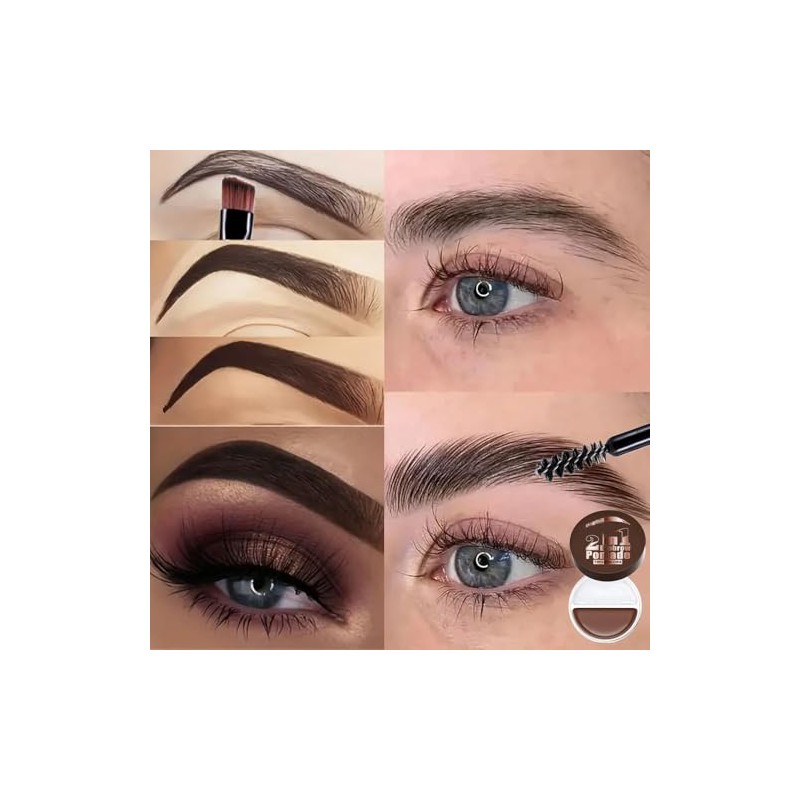 Bluemega Crema de Cejas Bicolor 2 en 1 y Gel