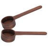 2Pcs Walnut Coffee Bean Measuring Spoon Food Grade Salt Spoon