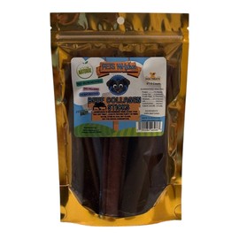 PETS WHplus-Premium Beef Collagen Sticks for Dogs,6 Inch/5 Count Pack,100% Natural & Single Inredient,Grass-Feed Beef,-Long Lasting Chews,Handcrafted Dog Treat-No Coloring,Naturaly High in Collagen